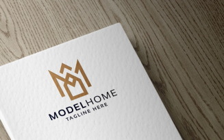 Model Home Letter M Logo