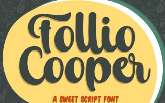 Follio Cooper - Bold Script Font