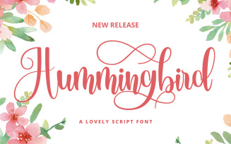 Hummingbird Script Fonts