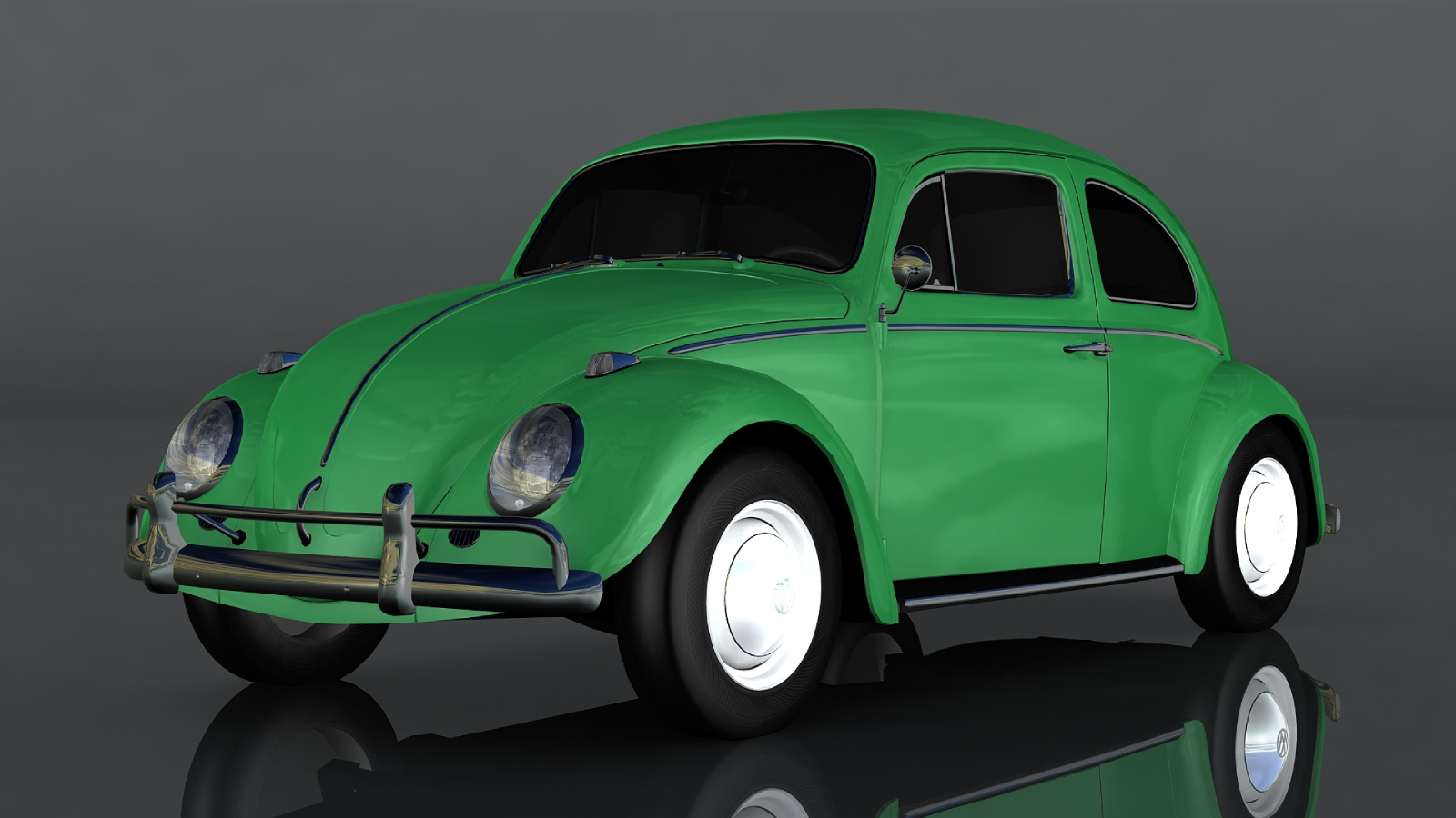 Volkswagen Beetle 1964 3D Model