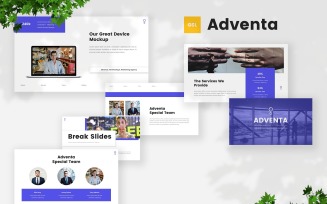 Adventa - Advertising & Marketing Agency Google Slides Template