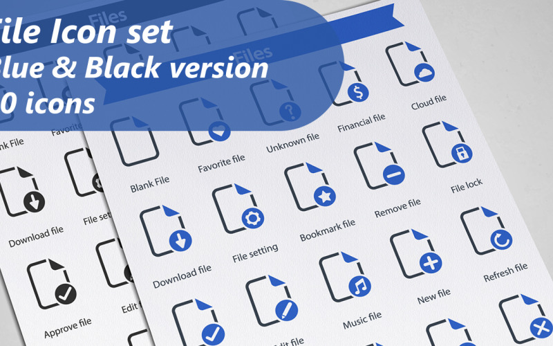File Iconset template Icon Set