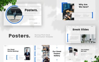 Posters - Startup Pitch Deck Powerpoint Template
