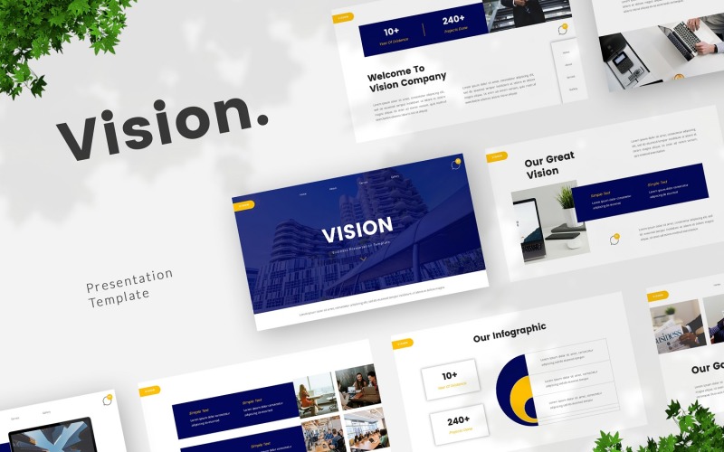 Vision - Business Powerpoint Template PowerPoint Template