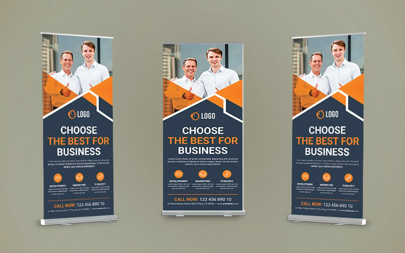 Best Business Roll Up Banner Design Corporate Identity