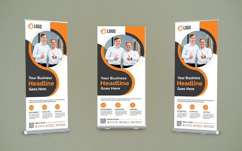 Creative Agency Roll Up Banner Design Corporate Identity