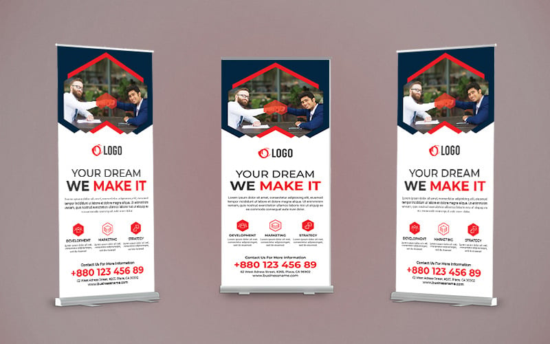 Dream Business Roll Up Banner Design Corporate Identity