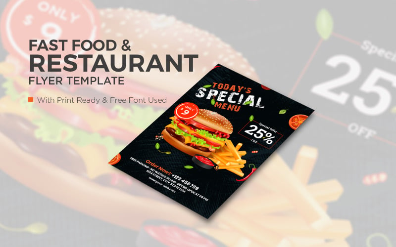 Food Flyer Design Corporate Identity