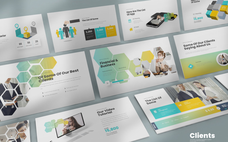 Clients Presentation PowerPoint template PowerPoint Template