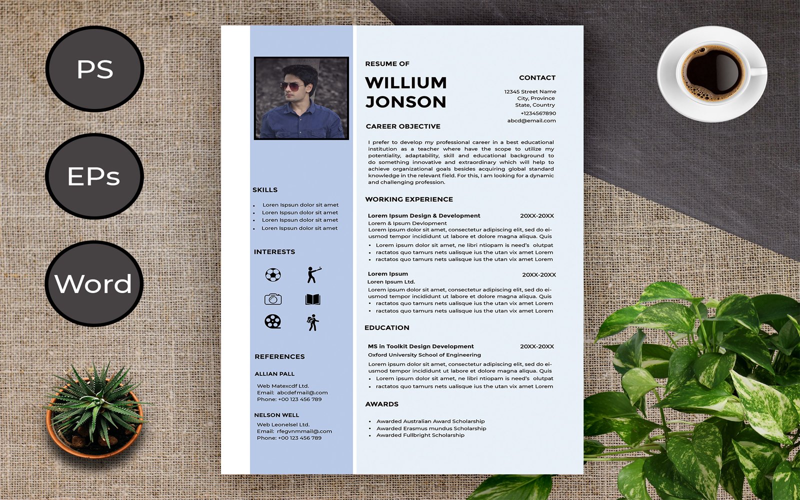 Kit Graphique #179132 Resume Cv Divers Modles Web - Logo template Preview