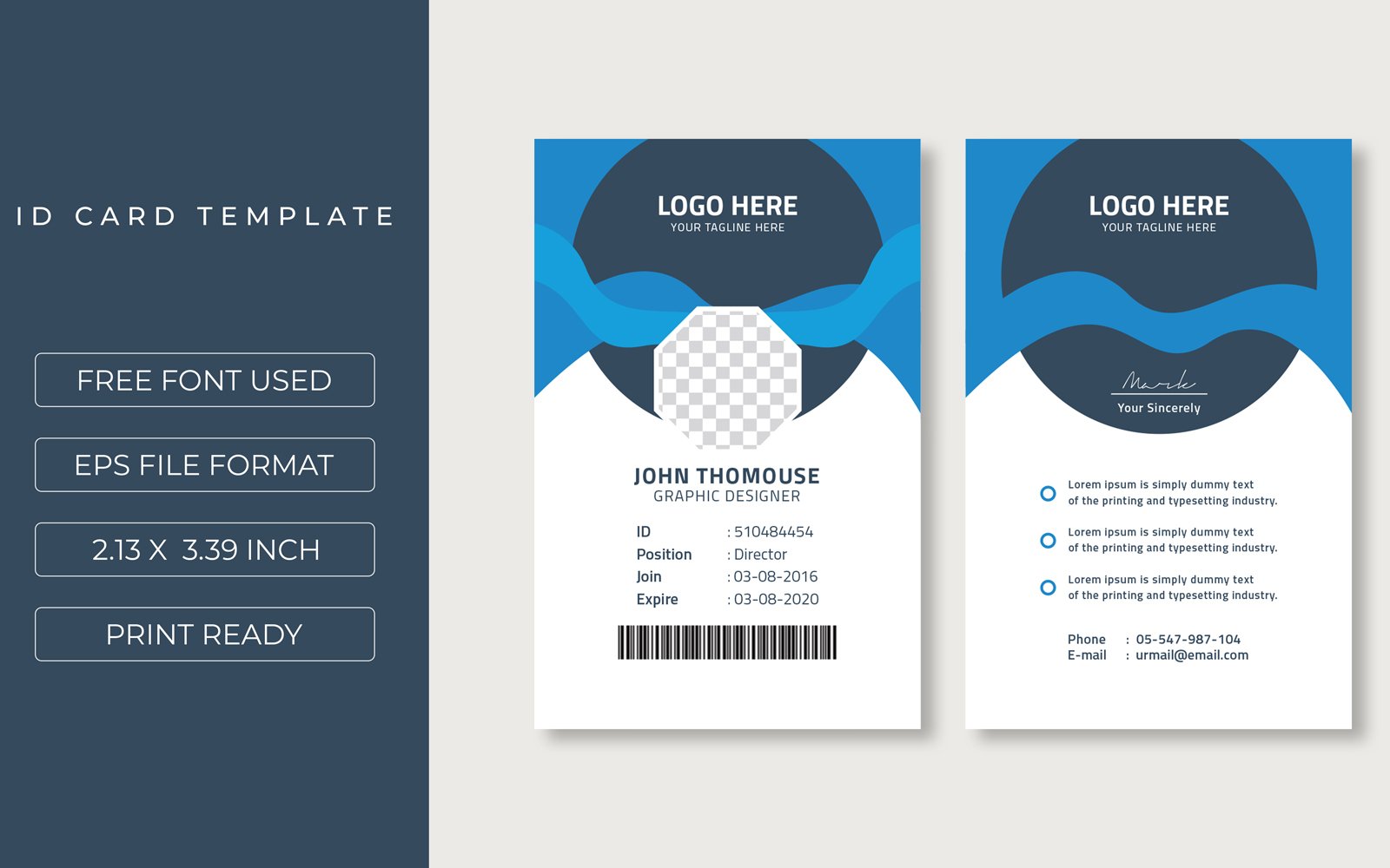 Kit Graphique #179149 Id Card Divers Modles Web - Logo template Preview