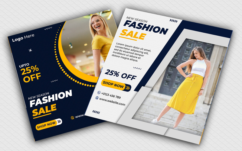 Fashion Sale Instagram Banners Template Social Media