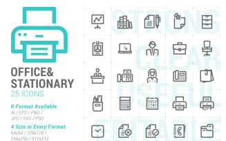 Office & Stationary Mini Iconset template