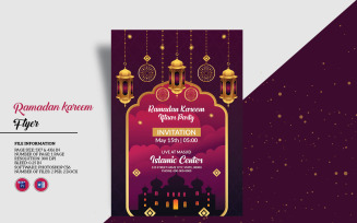 Ramadan Kareen Iftar Event Flyer Corporate Identity Template