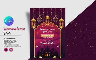 Ramadan Kareen Iftar Event Flyer Template