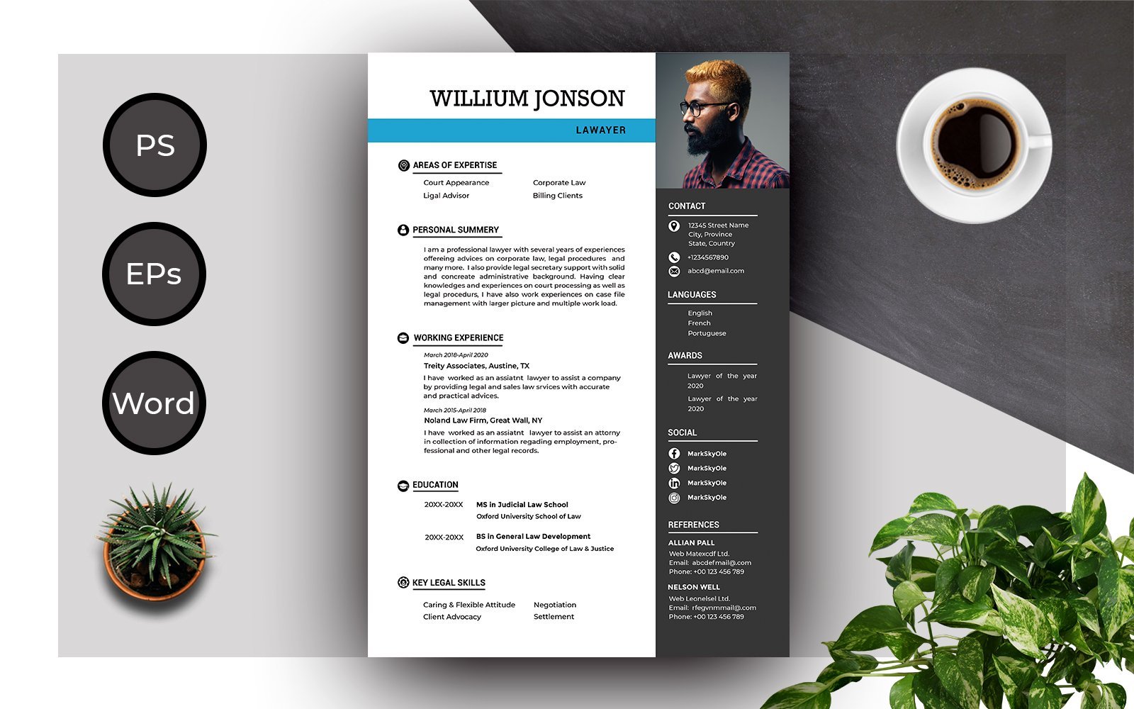 Kit Graphique #179351 Resume Cv Divers Modles Web - Logo template Preview