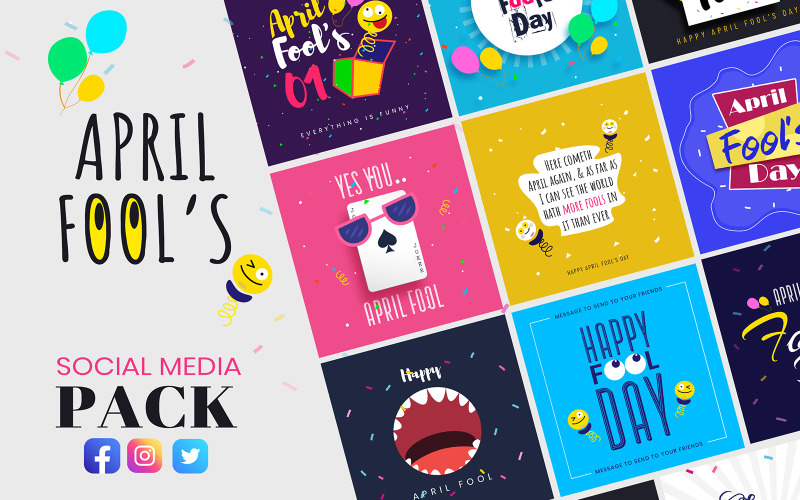 April Fool's Day Pack Social Media