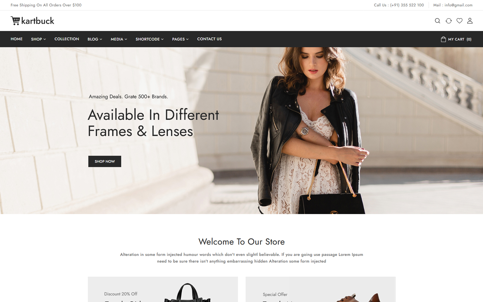 Kartbuck - Mode WooCommerce-thema