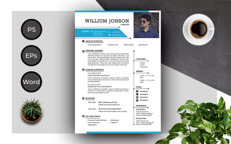 Resume Template of Lawyer's Professional Complete CV Template