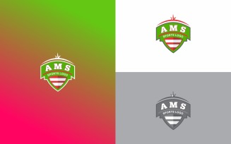 AMS Sport Logo symbol Design