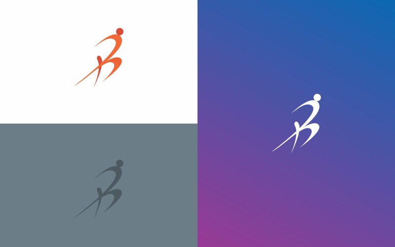 Beam Fitness Logo symbol Design Template Logo Template