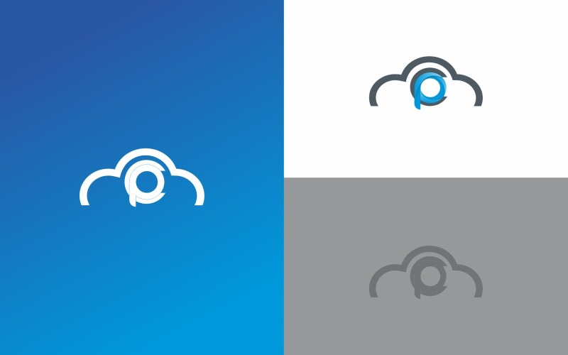Cloud power Logo symbol Design Template Logo Template