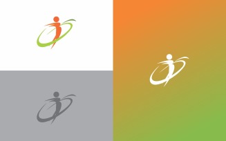 Fitness 2 Logo symbol Design Template