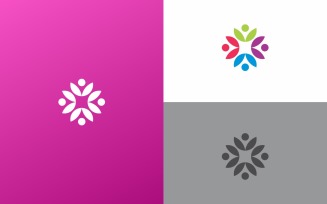 Social Worker NGO Logo symbol Design Template
