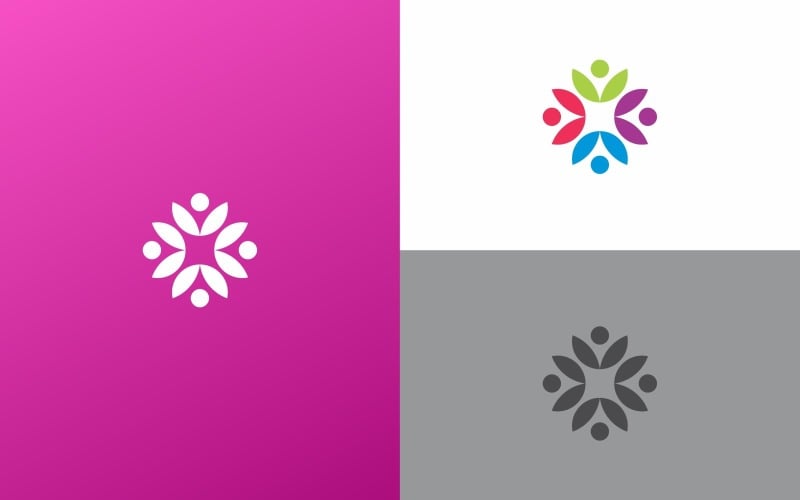 Social Worker NGO Logo symbol Design Template Logo Template
