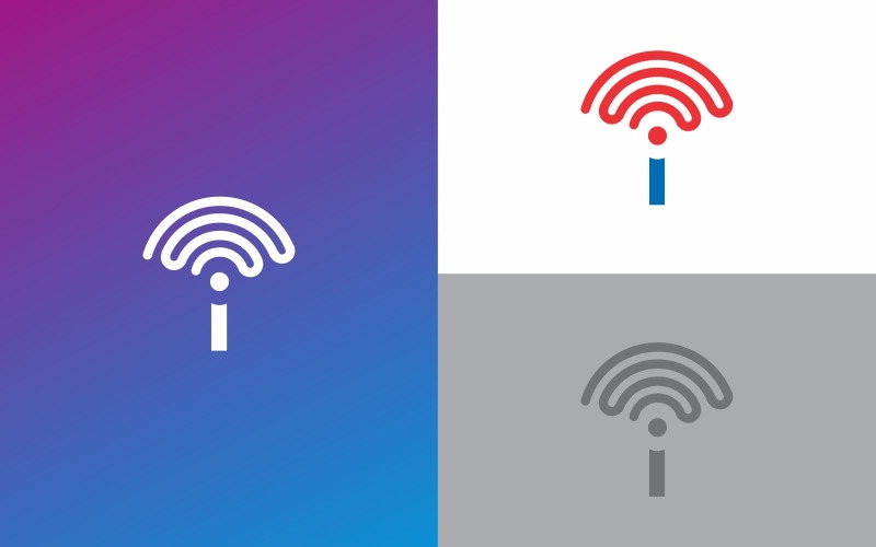 Wi-Fi Point Logo symbol Design Template Logo Template