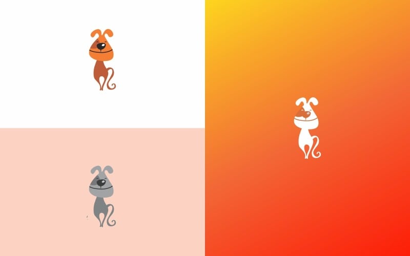 Dog Walkers 3rd Logo symbol Design Logo Template