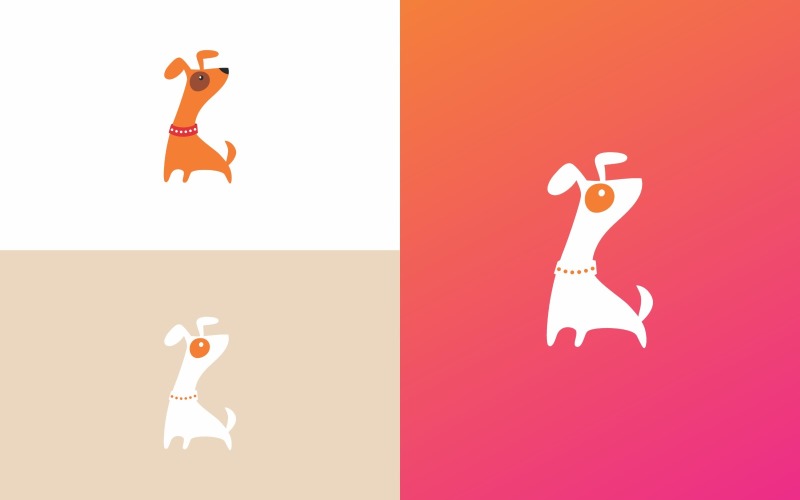 Dog Walkers Logo symbol Design Logo Template