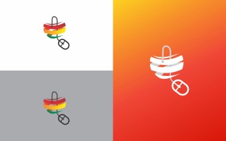 Global Online Shop Logo symbol Design Template