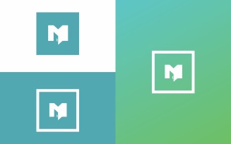 Menisoft Logo M with door symbol Design Template