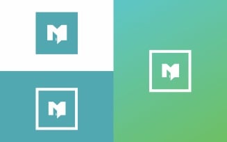 Menisoft Logo M with door symbol Design Template