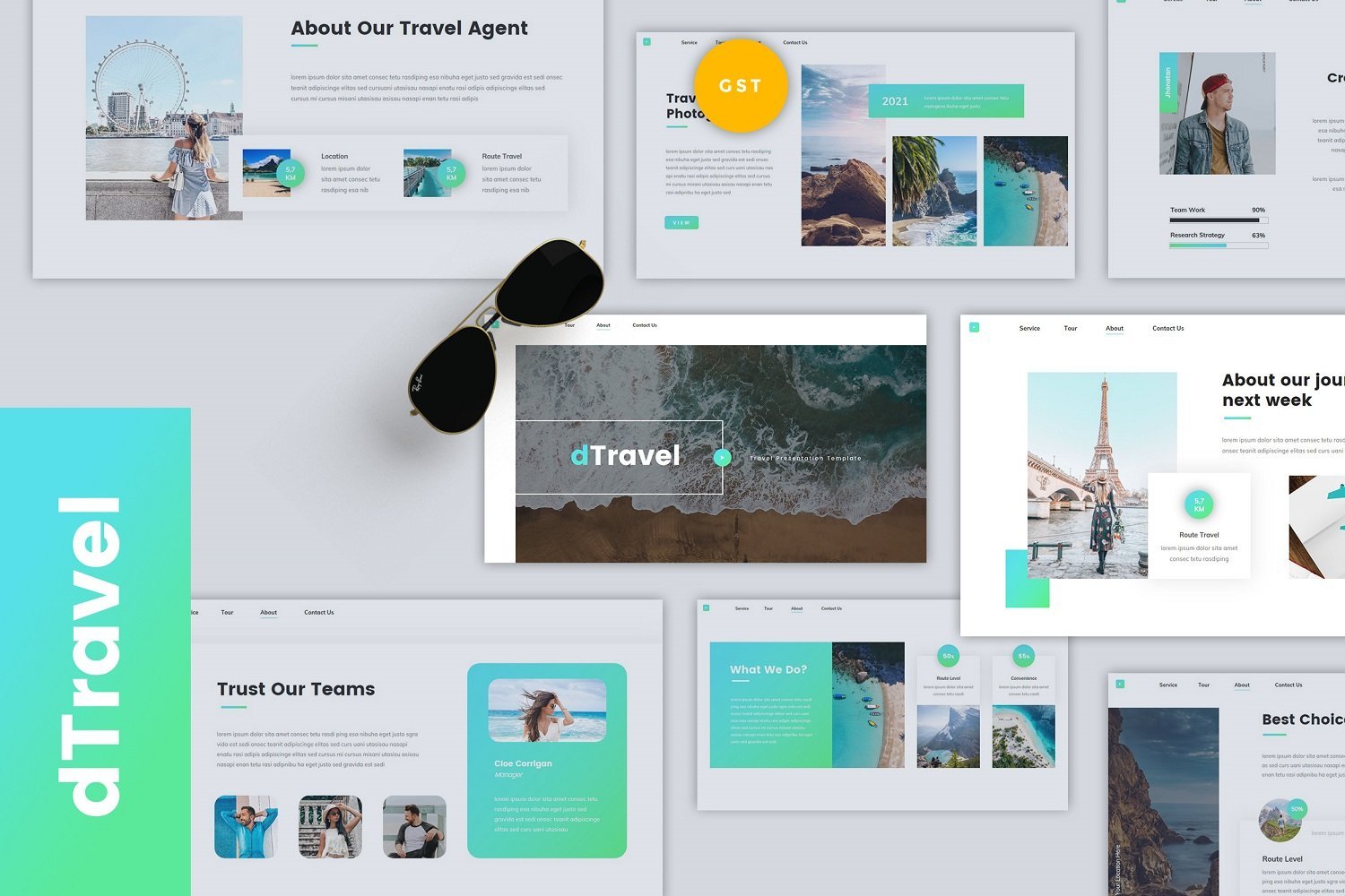 Kit Graphique #179613 Travel Tourist Divers Modles Web - Logo template Preview