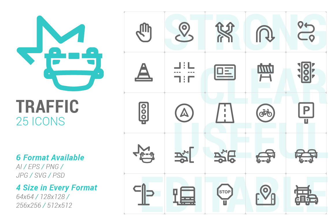 Kit Graphique #179643 Trafic Voiture Web Design - Logo template Preview
