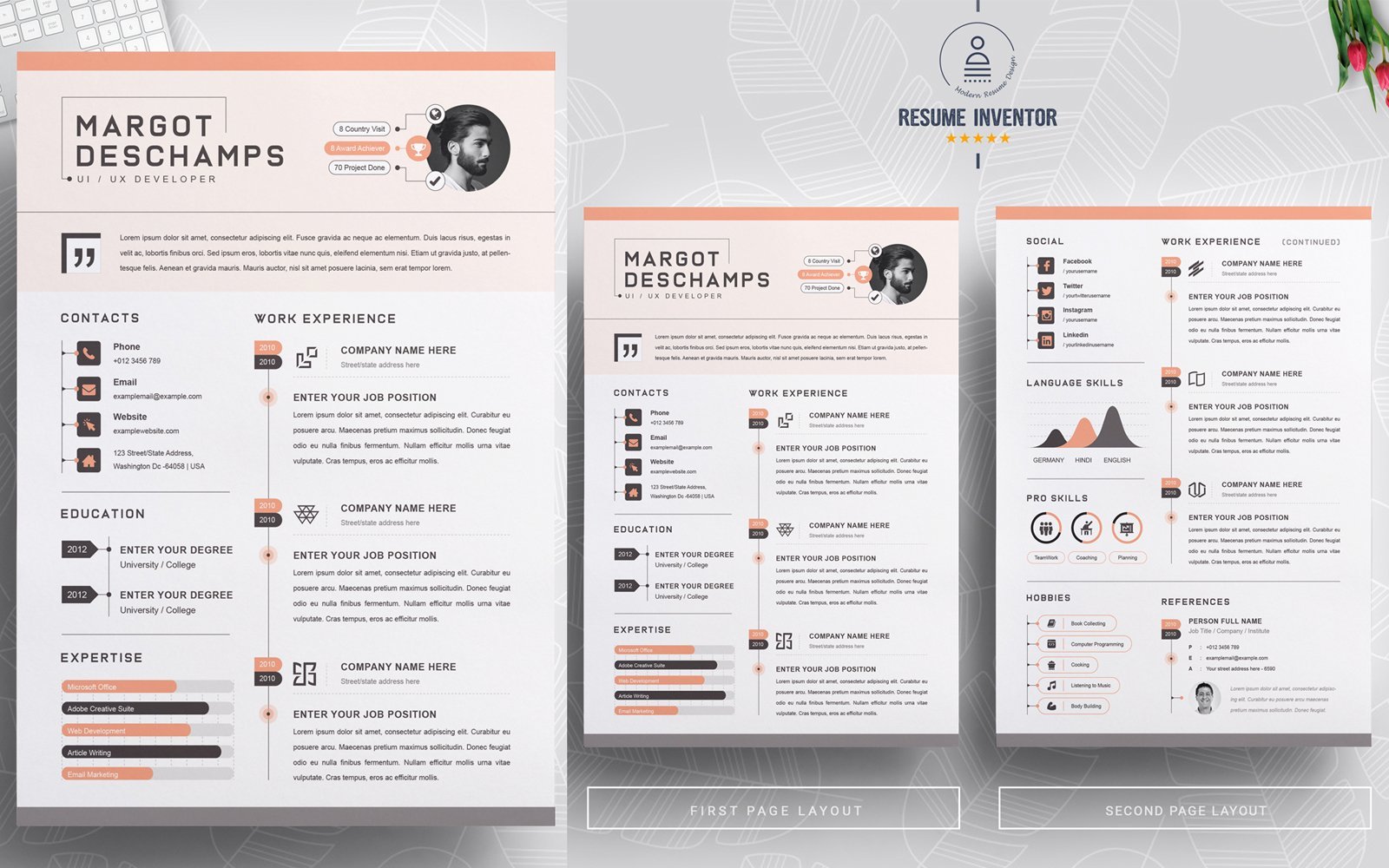 Kit Graphique #179690 Clean Cv Divers Modles Web - Logo template Preview