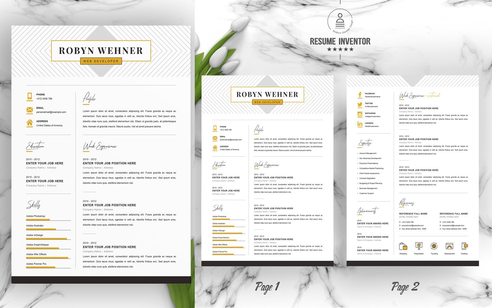 Kit Graphique #179691 Clean Cv Divers Modles Web - Logo template Preview