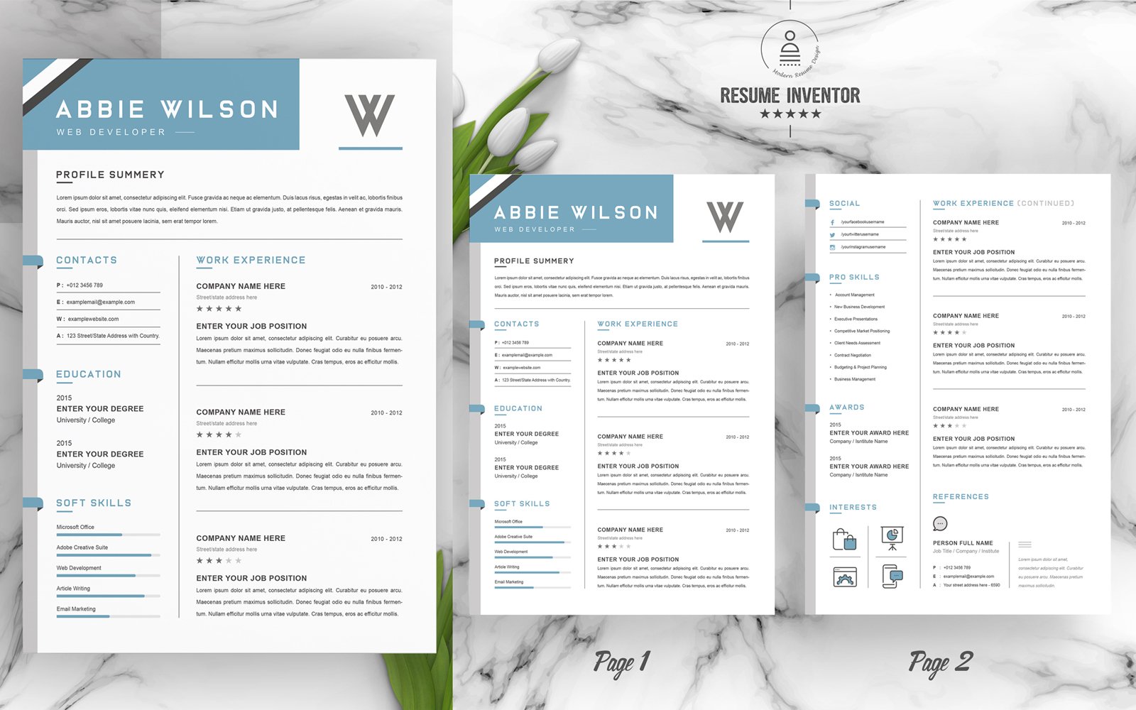 Kit Graphique #179692 Clean Cv Divers Modles Web - Logo template Preview