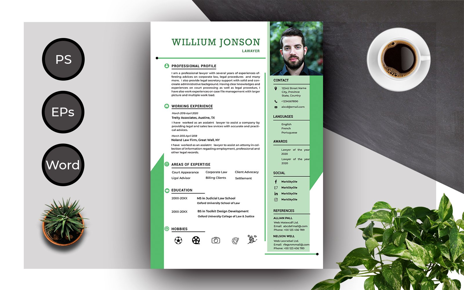 Kit Graphique #179694 Resume Cv Divers Modles Web - Logo template Preview