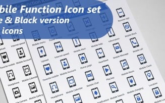 Mobile Function Iconset template