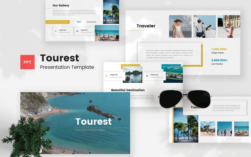 Tourest - Travel & Tourism Powerpoint Template PowerPoint Template