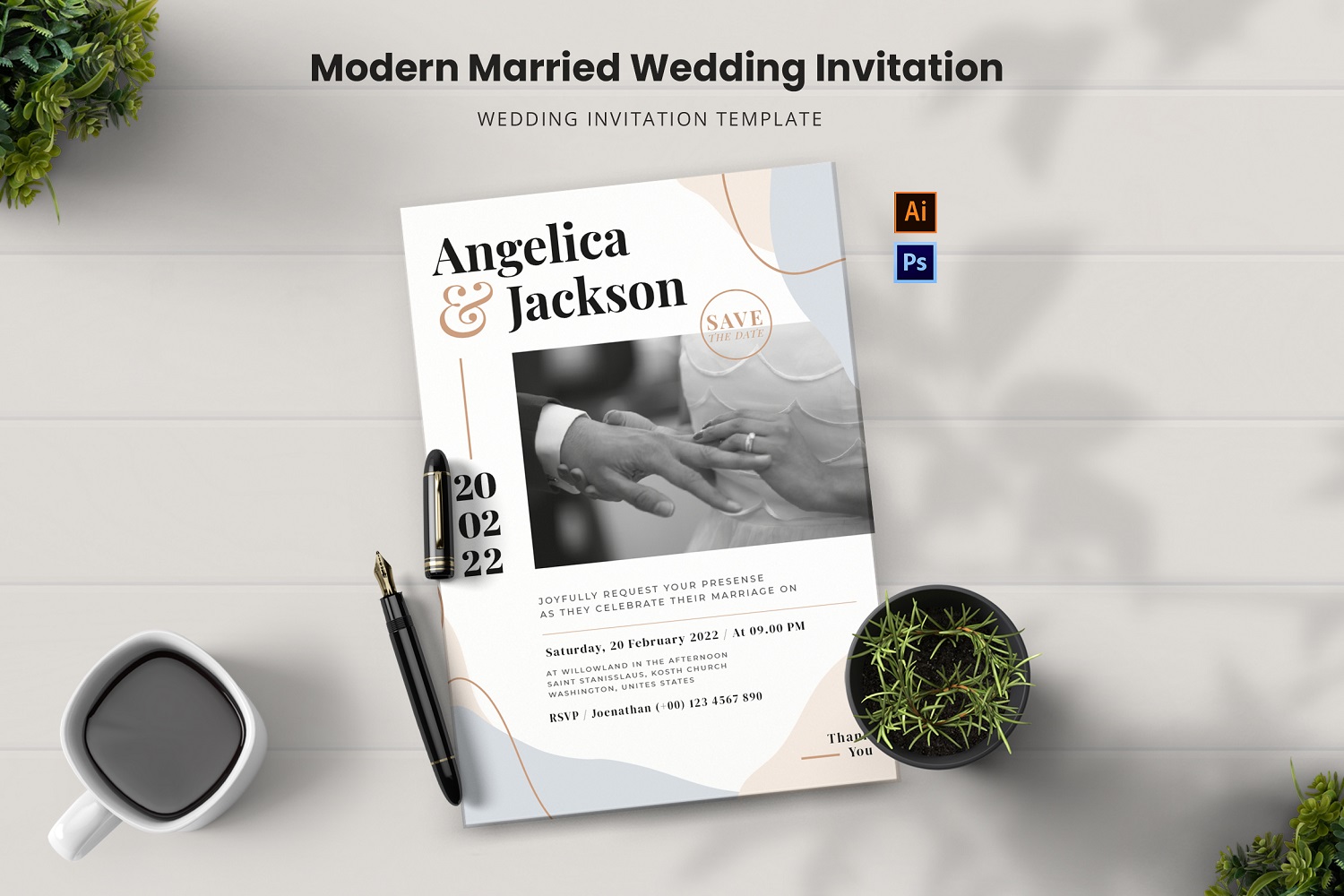 Template #179771 Design Invitation Webdesign Template - Logo template Preview