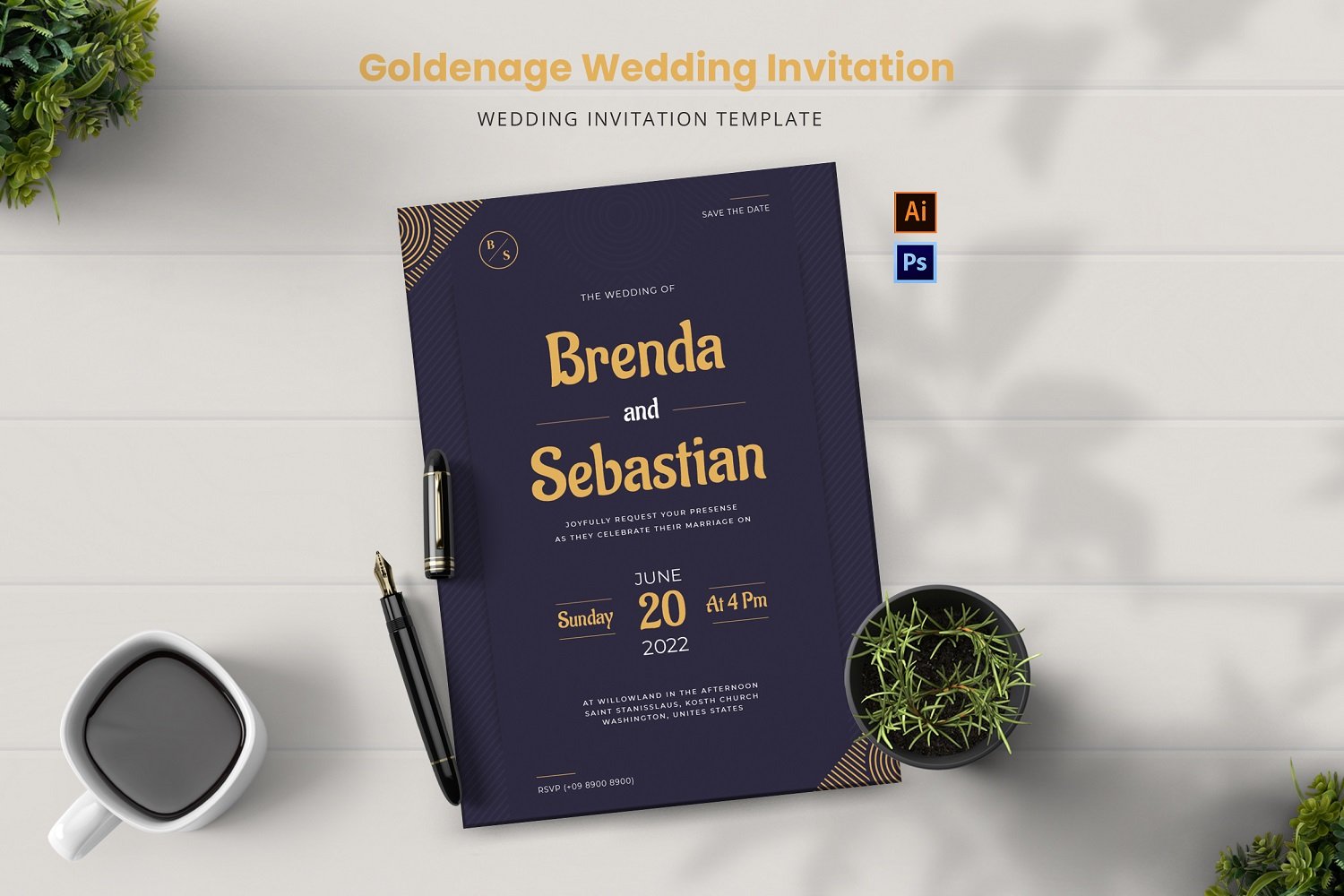 Template #179772 Design Invitation Webdesign Template - Logo template Preview