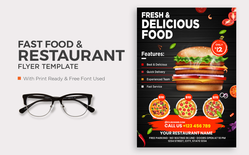 Burger Special Food Menu Flyer Corporate Identity