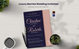 Luxury Married Wedding Invitation