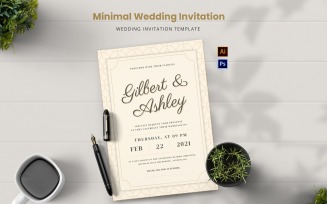 Minimal Wedding Invitation