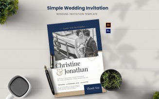 Simple Invitation Wedding Invitation