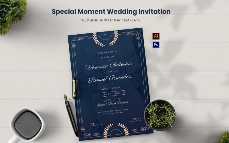 Special Momment Wedding Invitation Corporate Identity